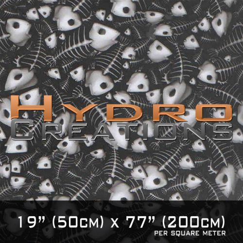 HYDROGRAPHIC FILM FOR HYDRO DIPPING WATER TRANSFER FILM FISH BONES SKULLS