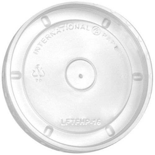 International Paper Flat Clear Hot Food Container Lid 6-16 oz. LFTFHP-16 1000/cs