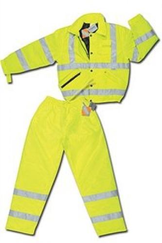 Mcr safety bmrcl3lpx2 luminator class 3 insulated polyester bomber pant with for sale