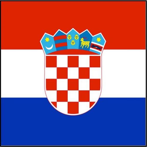 30 Custom Croatia Flag Personalized Address Labels