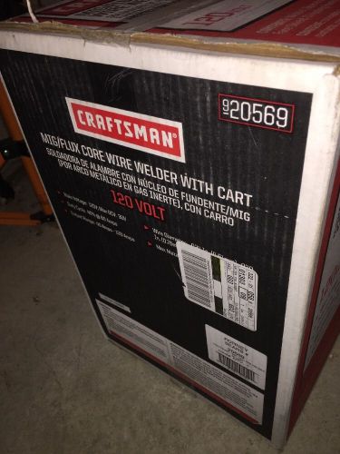 Craftsman 920569 mig/flux core wire welder with cart for sale
