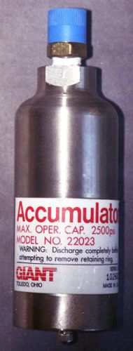 Giant Brand Accumulator, Model #22023