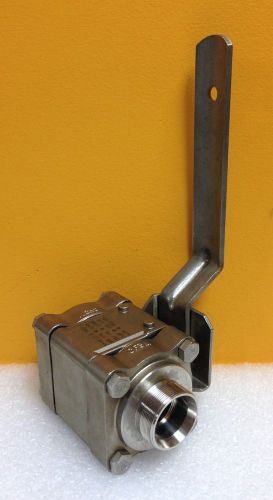 Swagelok SS-T67MS20 1 1/2&#034; Fittings, 3 pc. Ball Valve, 500 psig, 34.4 Bar, New!