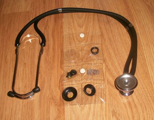 Stethoscope With Replacement Parts, Black