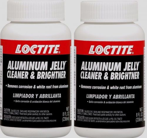 *2* 8oz LOCTITE Aluminum Jelly Cleaner &amp; Brightener Removes Corrosion White Rust