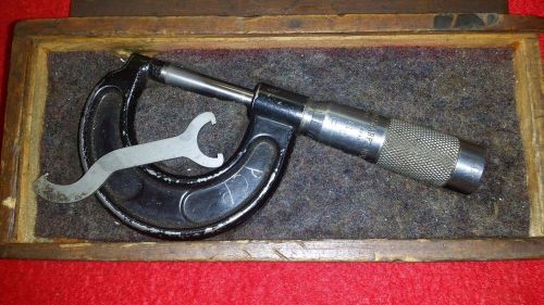 Vintage brown and sharpe 47 0-1&#034; micrometer for sale