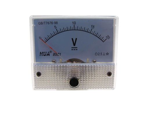 DC 20V Analog Needle Panel DC Voltage Voltmeter  85C1