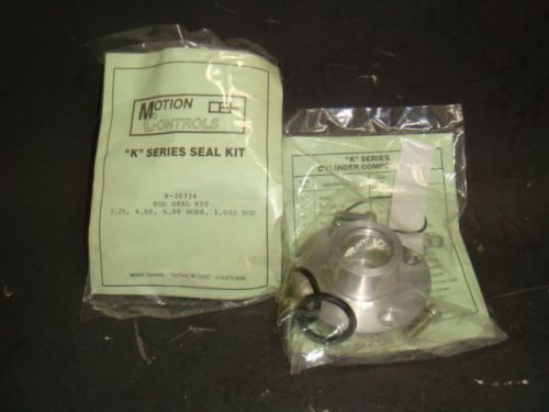 NEW LOT OF 2 MOTION CONTROLS K SERIES R-20734 ROD SEAL KIT, NEW IN FACTORY PACK.