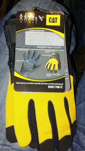 CAT PADDED PALM UTILITY WORK GLOVE SIZE 10 x LARGE NEW