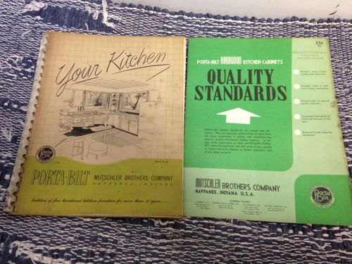 1948 Porta-Bilt Mutschler Bros. Mid Century Home Kitchen Catalog Nappanee, IN