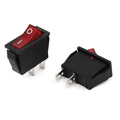 2 x ac 250v/16a 125v/20a 2 pin on/off i/o spst boat rocker switch for sale