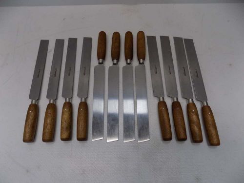 Lot of 12 dexter russell square point rubber knives for sale