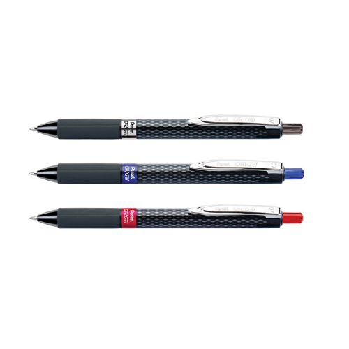 Pentel K497 Black, Blue and Red OH! Gel 0.7mm Gel Pen (1pc Each) - Assorted NEW