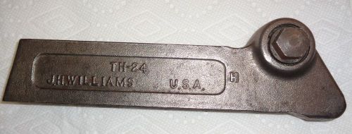 A Large J.H. Williams # TH-24 Tool Holder for Old Lathes - Cutoff Tool Holder?