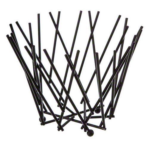 American metalcraft  (frub6) frub6 tall metal thatch basket round black for sale