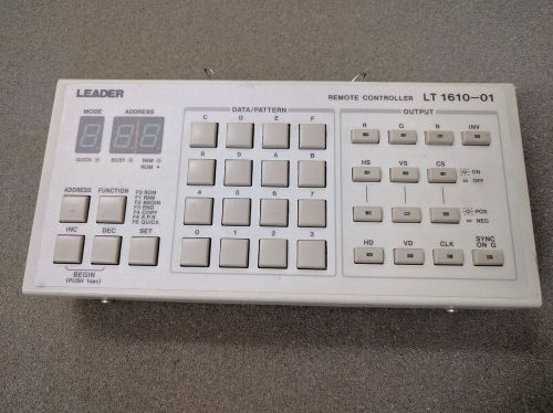 LEADER LT1610-01 PROGRAMMABLE VIDEO GENERATOR