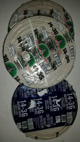 14-3 romex wire 250ft roll lot of 3