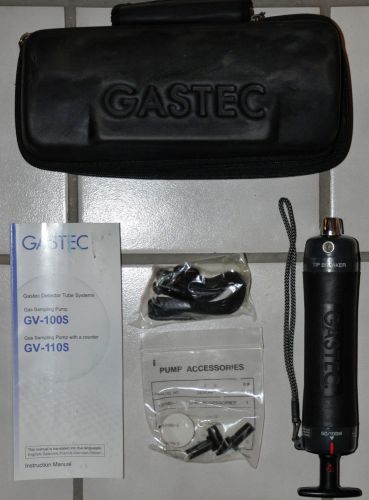 Gastec detector tube system gv-100 gas sampling pump with case and accessories for sale