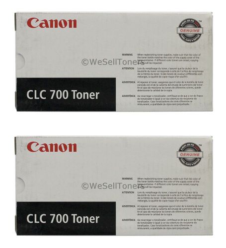 2x Canon CLC700 Black Toner Cartridge 1421A003AA Genuine New Sealed
