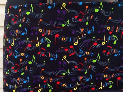 Black Music Notes server waitress waist Half apron restaurant cafe Classyaprons