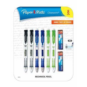 Papermate Clearpoint #2 Mechanical Pencils, 8 pk