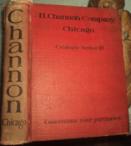 ANTIQUE 1910 h. CHANNON CO. CATALOG RAILROAD MINING  WITTE STATIONARY ENGINE