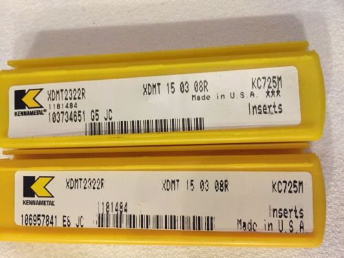 Kennametal XDMT2322R Carbide Insert, Lot Of 17 Pcs