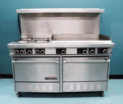 GARLAND ELECTRIC RANGE 4 HEATING ELEMENTS AND 36&#034; GRIDDLE