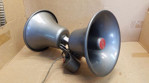 Vintage Atlas Sound 25 Watt Dual Speaker Model Tp15n With Transformer T-11