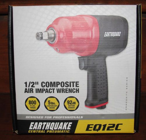 Earthquake central pneumatic eq12c 1/2&#034; composite air impact wrench !new! for sale