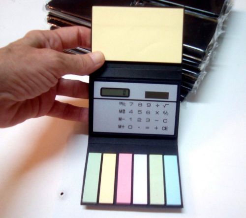 Wholesale lot of 3 dozen. 36 calculators in cases with sticky notes