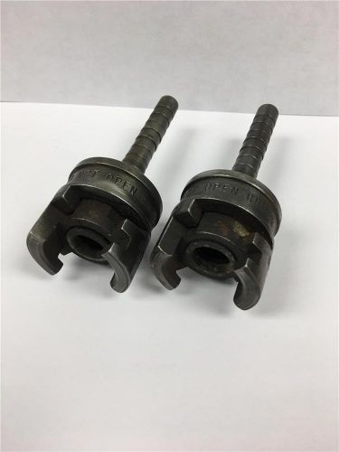 2pc thor &amp; texas 3/8&#034; barb coupling coupler pneumatic quick connect fitting set for sale