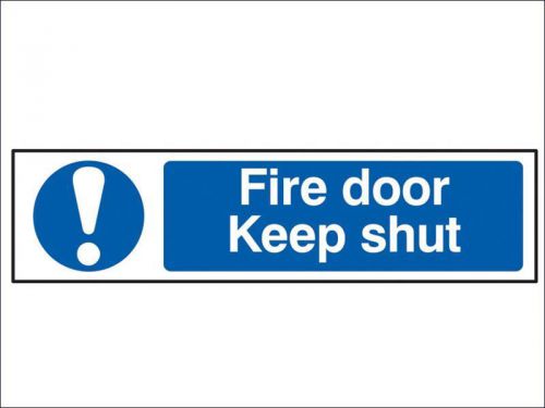 Scan - Fire Door Keep Shut - PVC 200 x 50mm