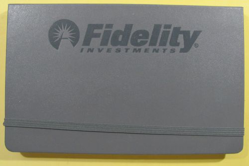 Fidelity Investment Moleskin memo book / planner  -- 5 1/4 x 8 inches