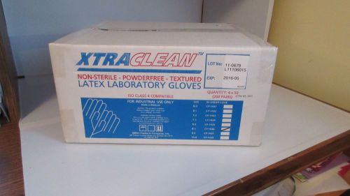 Xtra Clean Non-Sterile Latex Disposable Laboratory Gloves Size 8.5 200 Pair New