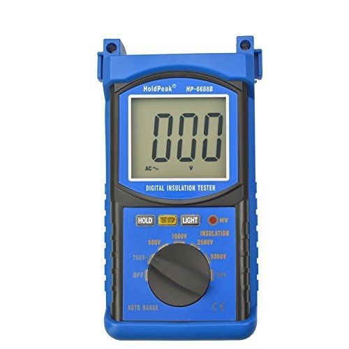 HoldPeak HOLDPEAK 6688B Digital Insulation Resistance Tester Measures Voltage