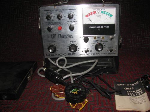 Sencore CR143 Cathode Ray Tube tester w/ manual and accessories
