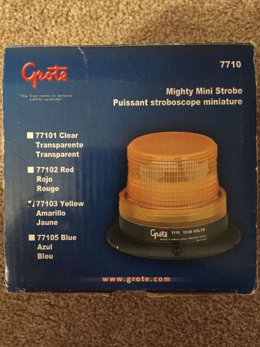 GROTE Mighty Mini Strobe, Yellow, 7710, 12-80 Volts