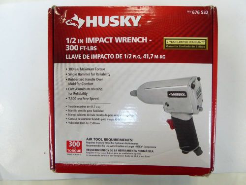 Brand New In Box Husky 1/2in Impact Wrench - 300 ft-lbs - 676 532 - 1/2&#034; - H4430