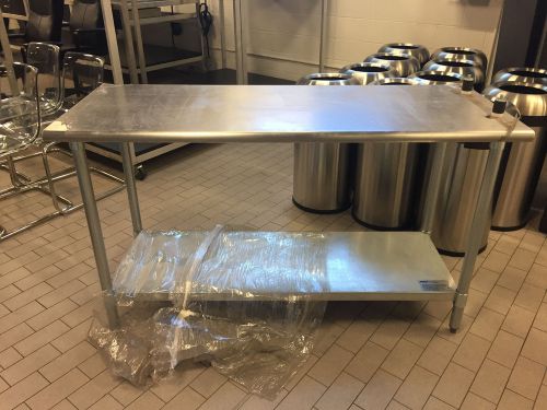 Eagle t2460b 60&#034; x 24&#034; prep table stainless steel for sale