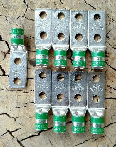 9- t&amp;b 75n green die 37 two hole terminal for sale