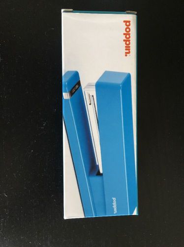 NIB Brand New POPPIN Blue Colored Stapler, Collectible, 20 Sheet Capacity
