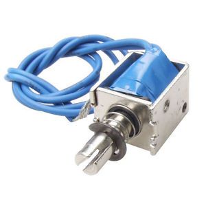 W6 dc12v push type open frame solenoid electromagnet actuator 10mm 4n for sale