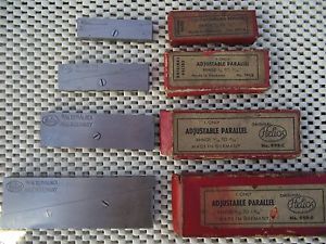 Vintage Helios Adjustable Parallel Set no.999 Machinist Tools, Made in Germany