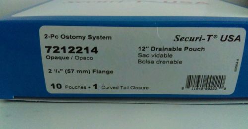 Securi-T USA  #7212214 Drainable Pouch ~ Curved Tail Closure ~10 in Box