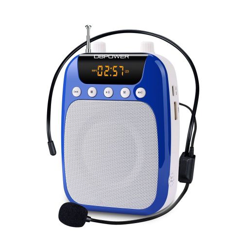 DBPOWER 15 Watts Voice Amplifier and FM Radio MP3 with Comfortable Headset Wa...