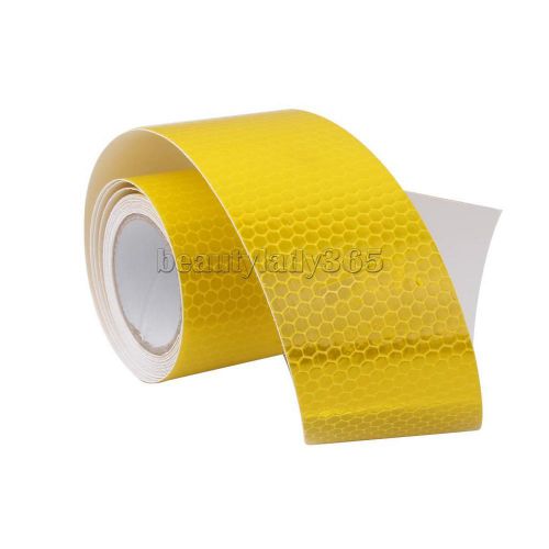 Yellow High Intensity Reflective Tape Self Adhesive Sign Decal 5cm*3m