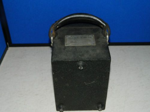 Vintage Westinghouse CP Portable Watthour Meter, Industrial Steampunk