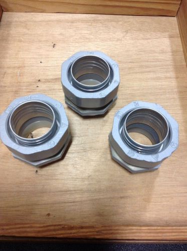 SET OF 3, NEW, 2&#034; APPLETON SEAL TIGHT STRAIGHT CONNECT.  Loc 13C Lot A