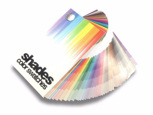Shades color swatches coated &amp; uncoated cmyk process system guide for sale